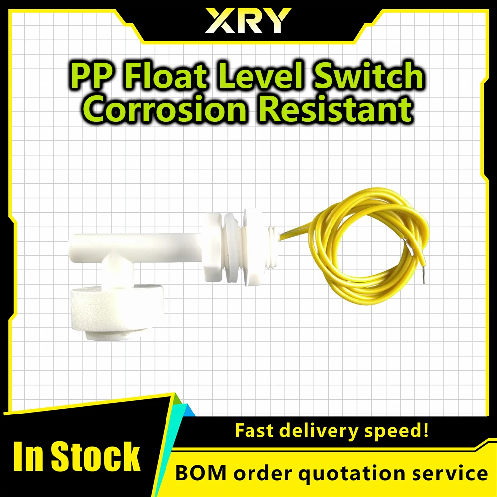 XRY 1/2/5PCS DC 220V Liquid Water Level Sensor XRY Right Angle Float Switch for Fish Tank NEW Anti-corrosion Plastic Float