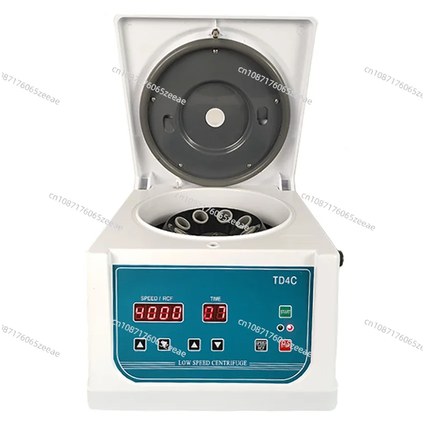 TD4C Laboratory Centrifuge Electric Low Speed PRP Centrifuge Digital Display Desktop Centrifugal Machine 0-4000RPM Adjustable