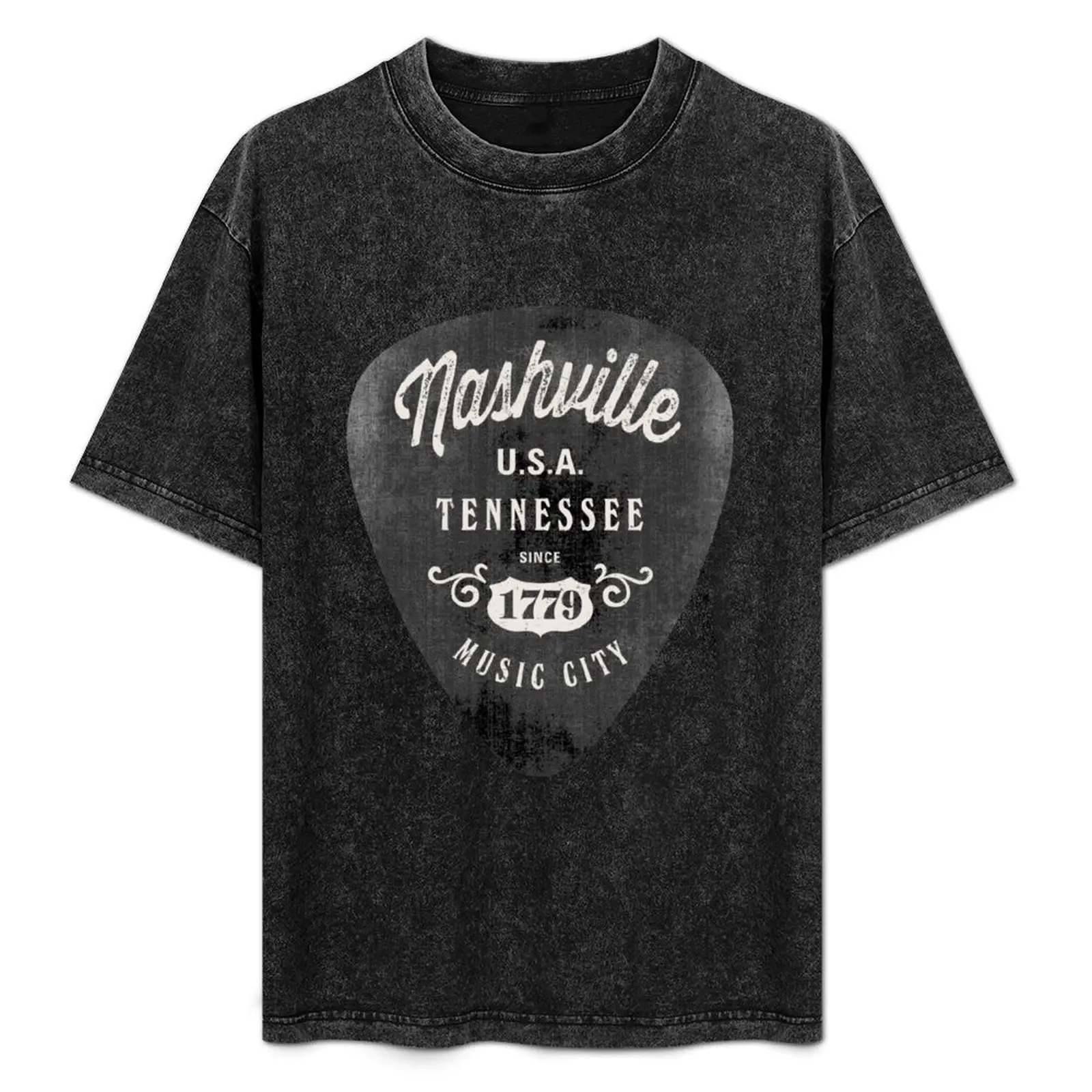 Nashville music city T-Shirt oversized graphic tee vintage clothes graphic t shirt vintage mens t shirts top quality