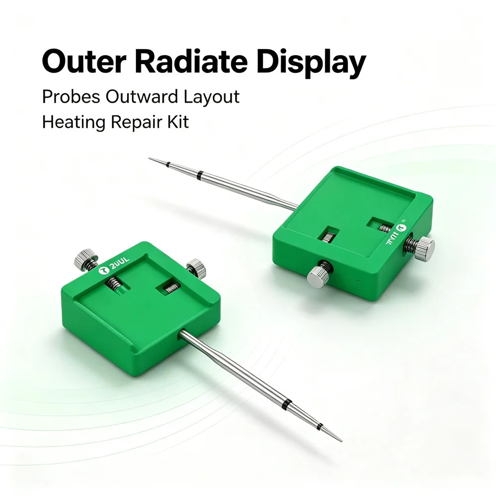 2UUL Precise Locator IC Heating Degumming Stand Adjustable Screw Needle Fixture Smartphone Mainboard Chip Glue Cleaner Tool