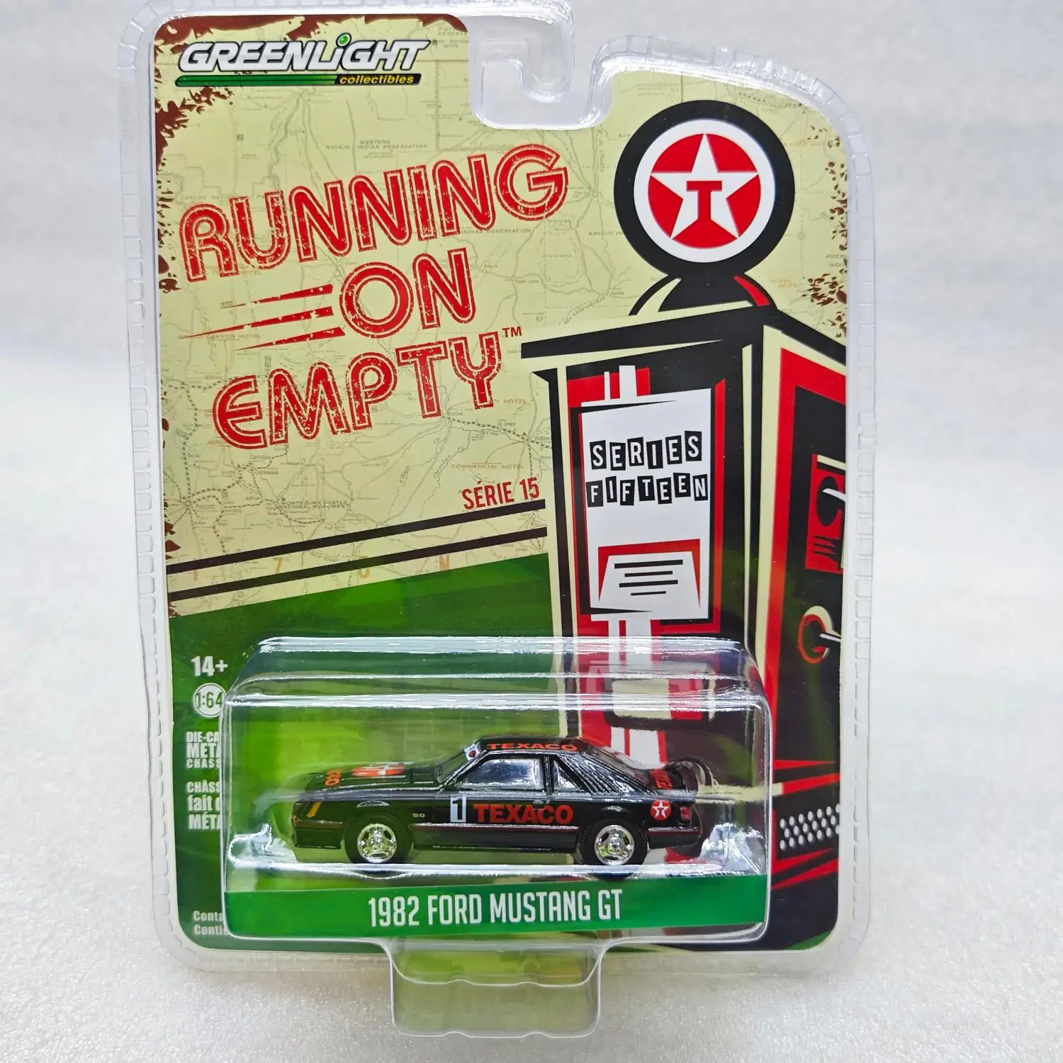 

1:64 scale runs on the Empty Series 15-1982 Ford Mustang GT-Degussa #1 die-cast car model toy