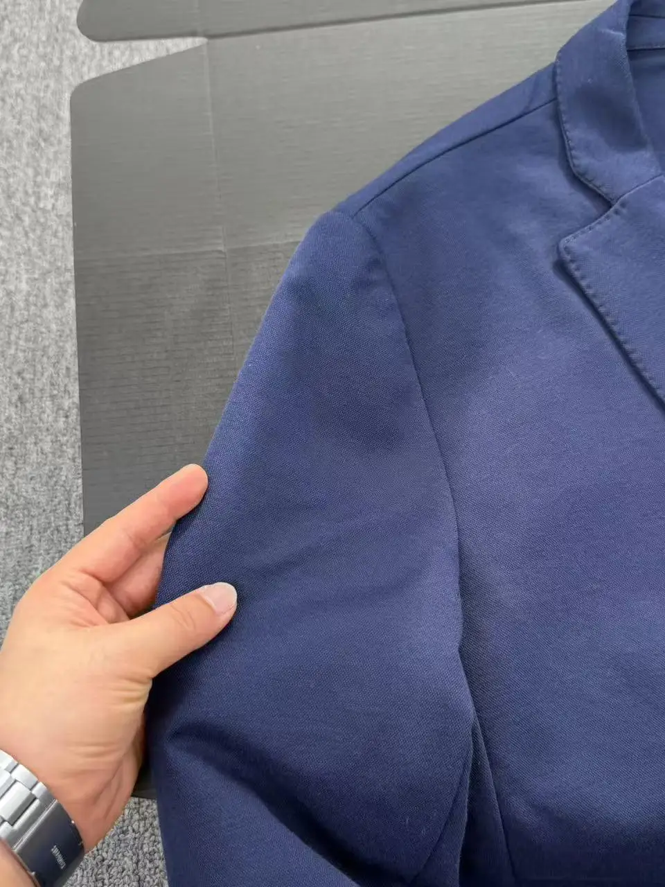 Italian Casual Men's Early Autumn Breathable Comfortable Simple Style Suit Jacket Single-breasted Business Polyester Cotton B...