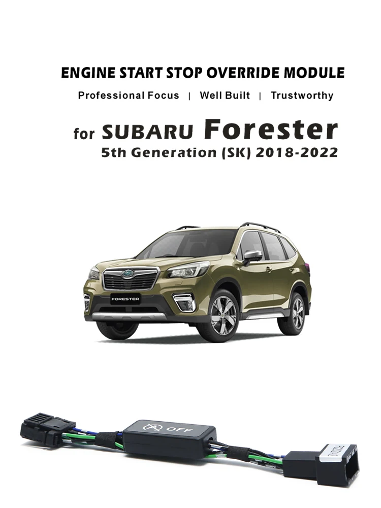 For Subaru Forester SK 2018-2023 Car Auto Stop Start Eliminator Engine System Disable Device Intelligent Plug Stop Canceller