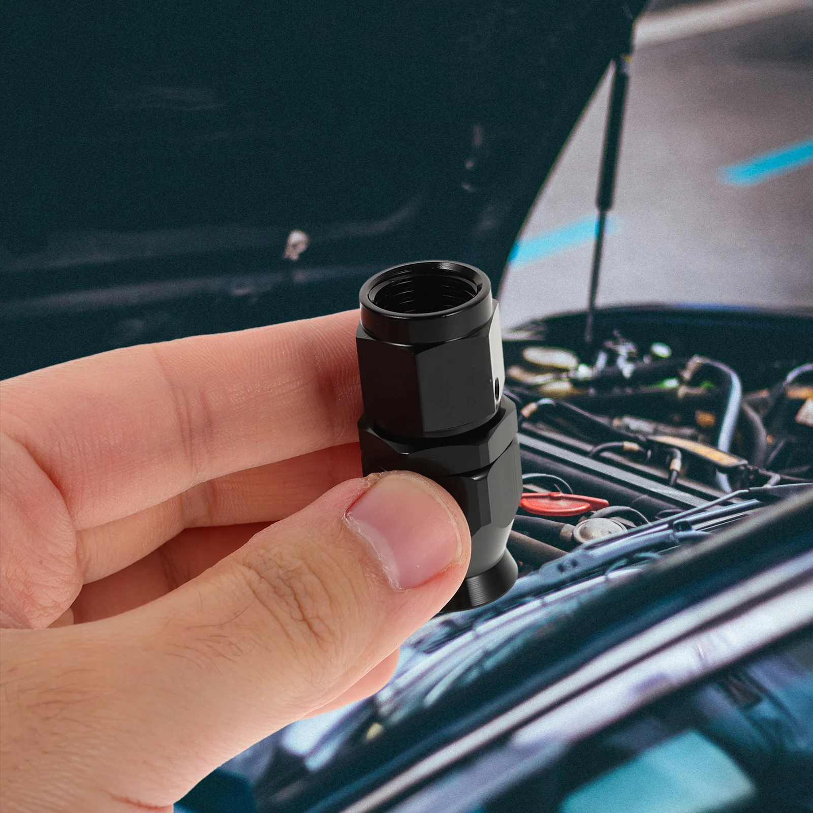 

Aluminum Alloy Hose Connector Quick Connect Fuel Line Hose Fitting for Car Modification Auto Accessories Vehicle