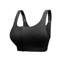 Reggiseno sportivo con cerniera anteriore donna Lingerie antiurto Yoga Running Underwear