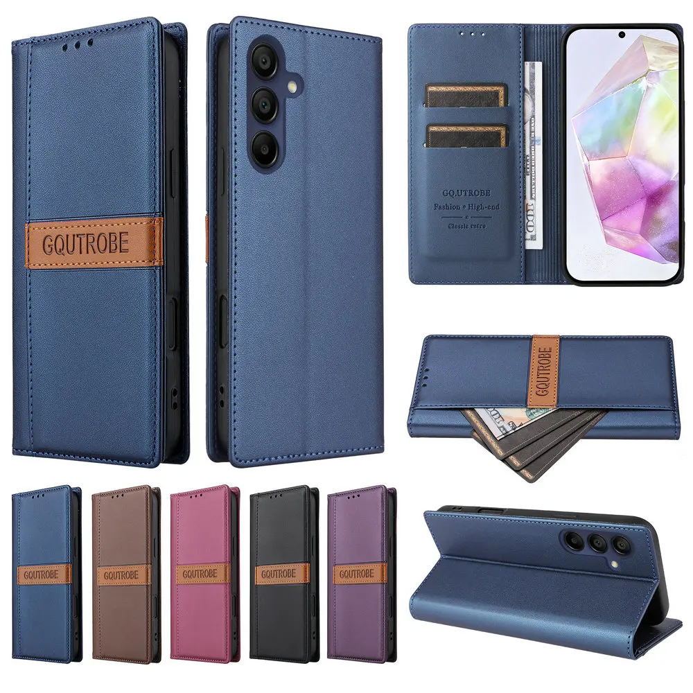 For Samsung A55 5G Magnetic Leather Wallet Funda For Samsung Galaxy A05S A15 A25 A35 A55 A14 A34 A54 A13 A23 A33 A53 A73 Cover