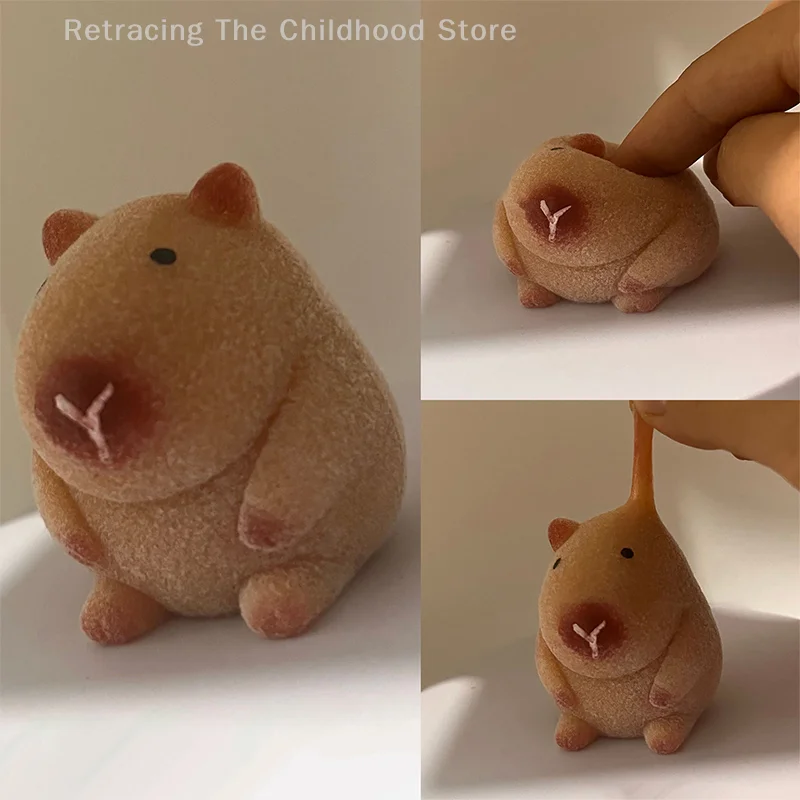 Capybara Squeezing Toys Cartoon Capybara Plastic Stress Relief Toys Stress Release Decompress Stress Rebound Toys