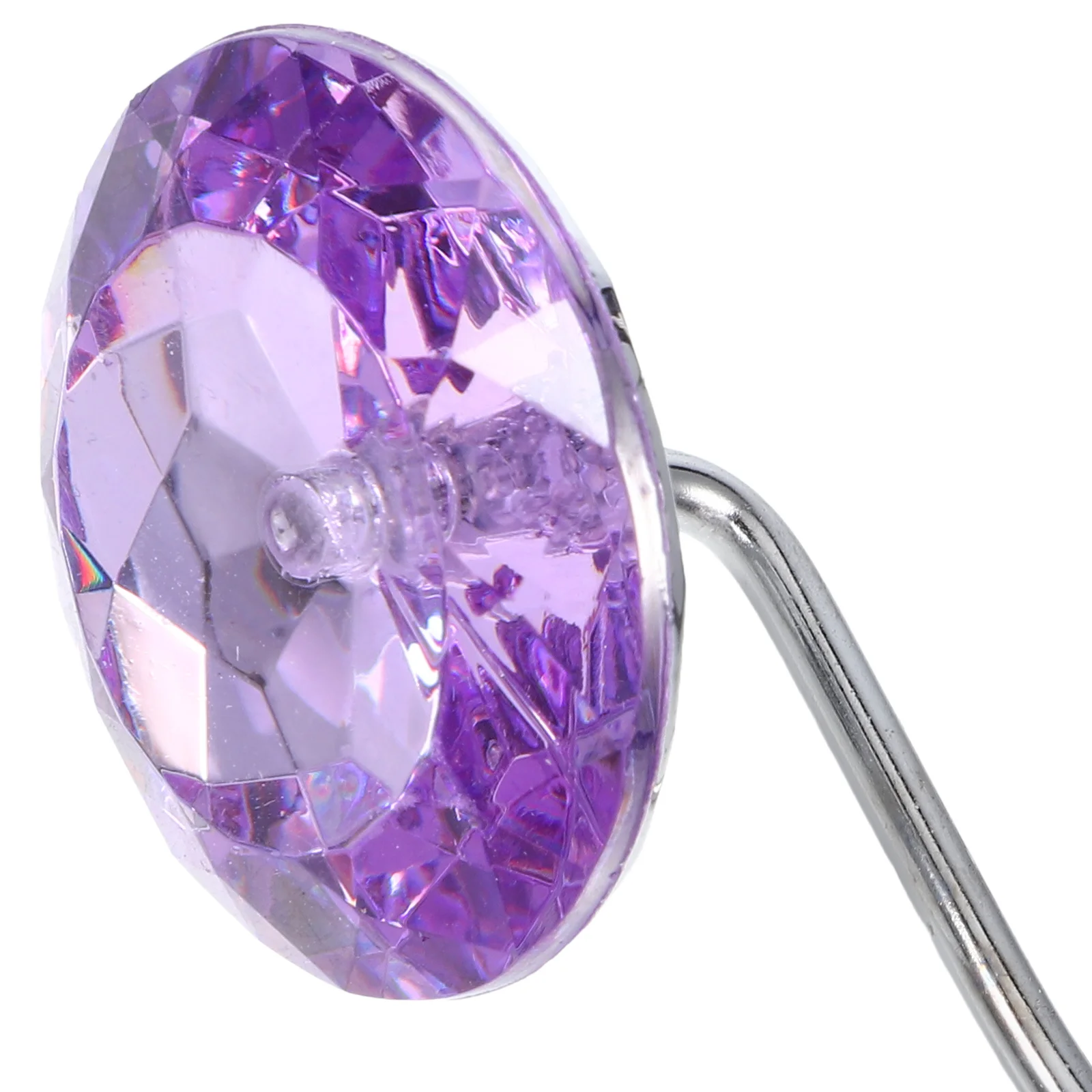 

12pcs Bath Hooks Shower Curtain Hangers Heavy Duty Acrylic Metal Smooth Glide For Home Dorm Decorative Curtain Rod Hooks