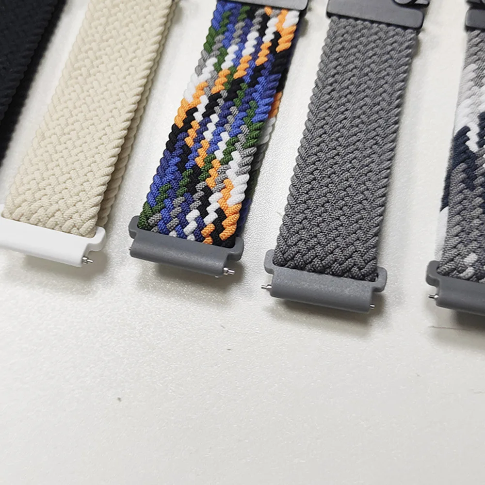 Cinturino in nylon con fibbia per paracadute 22mm 20mm per Samsung Galaxy Watch 7/6/5/4/Active 2 40mm 44mm 6 4Classic Gear S3 cinturino braccialetto