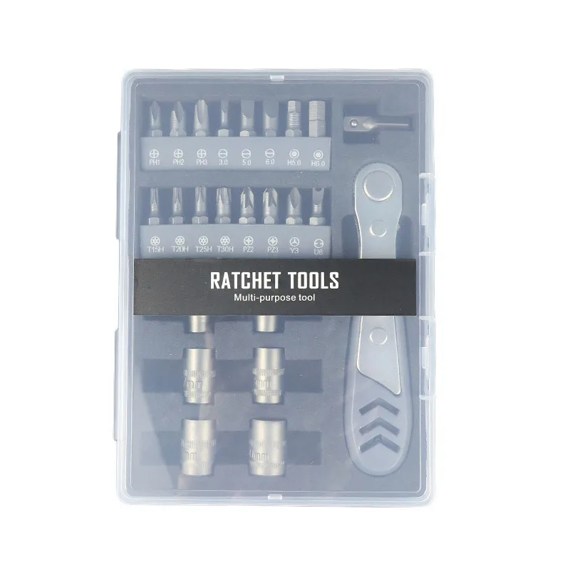 24 In 1 Ratchet Screwdriver Kit Portable Bits Set For Home Phone Laptop Household Appliance Disassembly Daily Electronic