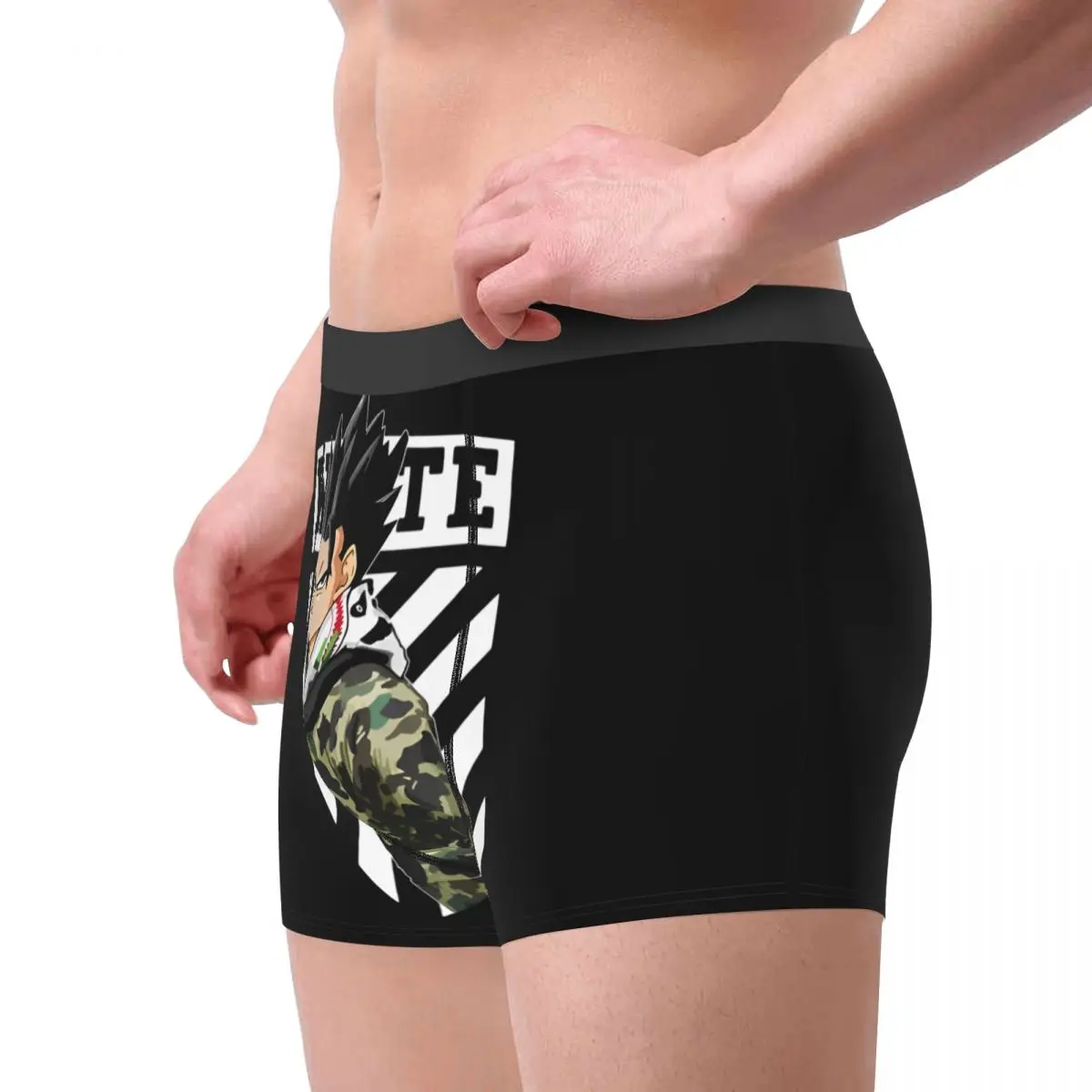 Men Dragon Ball Z Vegeta Manga Boxer Shorts Panties Soft Underwear Homme Novelty Plus Size Underpants