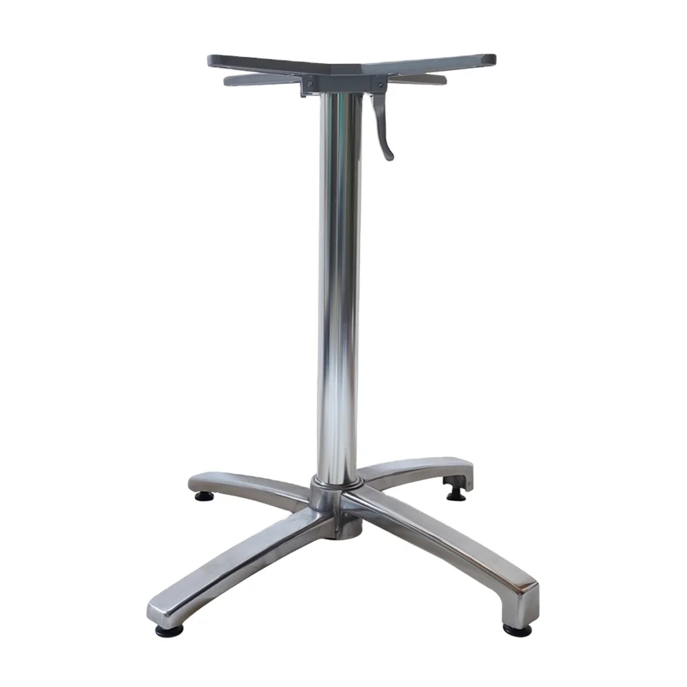 

Индивидуальные уличные ножки для стола из литого алюминия X-образной формы с плоской головкой, высокой и низкой полировкой, глянцевые, для ATV и UTV