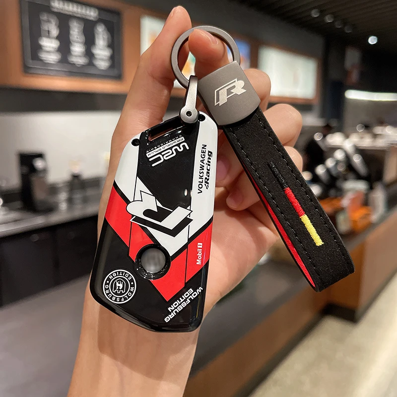 

Car Key Case Cover for VW Volkswagen/Golf 8 MK8 ID.3 ID.4 /Cupra/Skoda/Octavia A8/SEAT/Leon MK4 2020 2021/Formentor/Tarraco