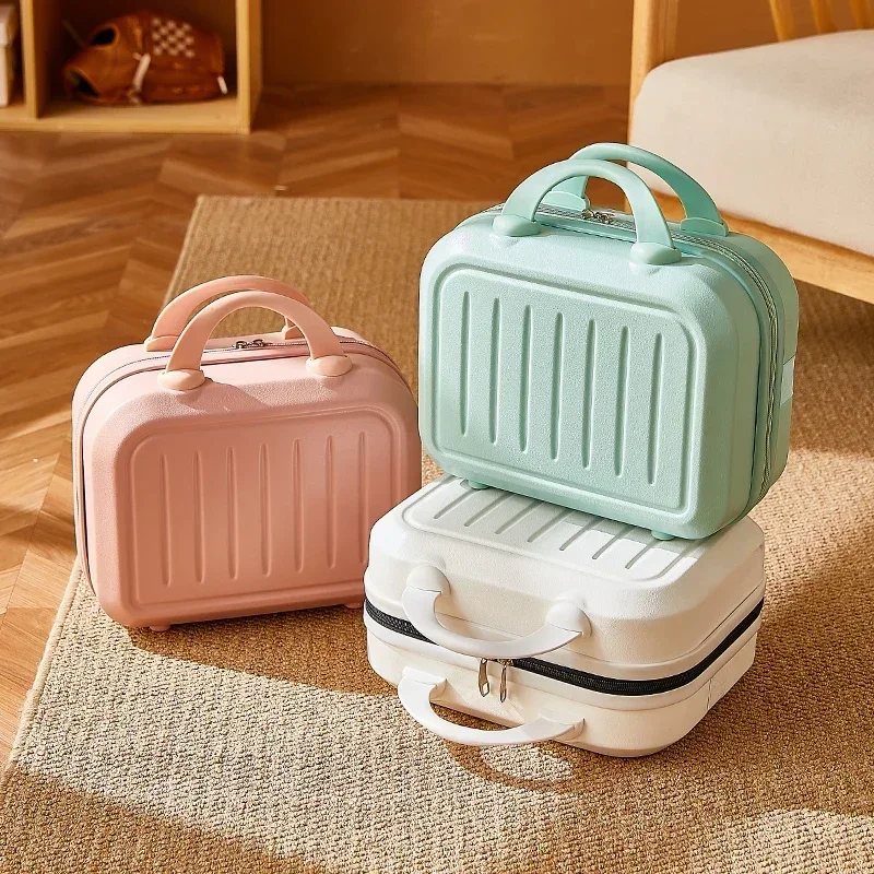 

Cosmetic Box 14-inch Mini Travel Waterproof Suitcase Cosmetic Box Suitcase Organizer Makeup Box Small Password Box Boarding Box