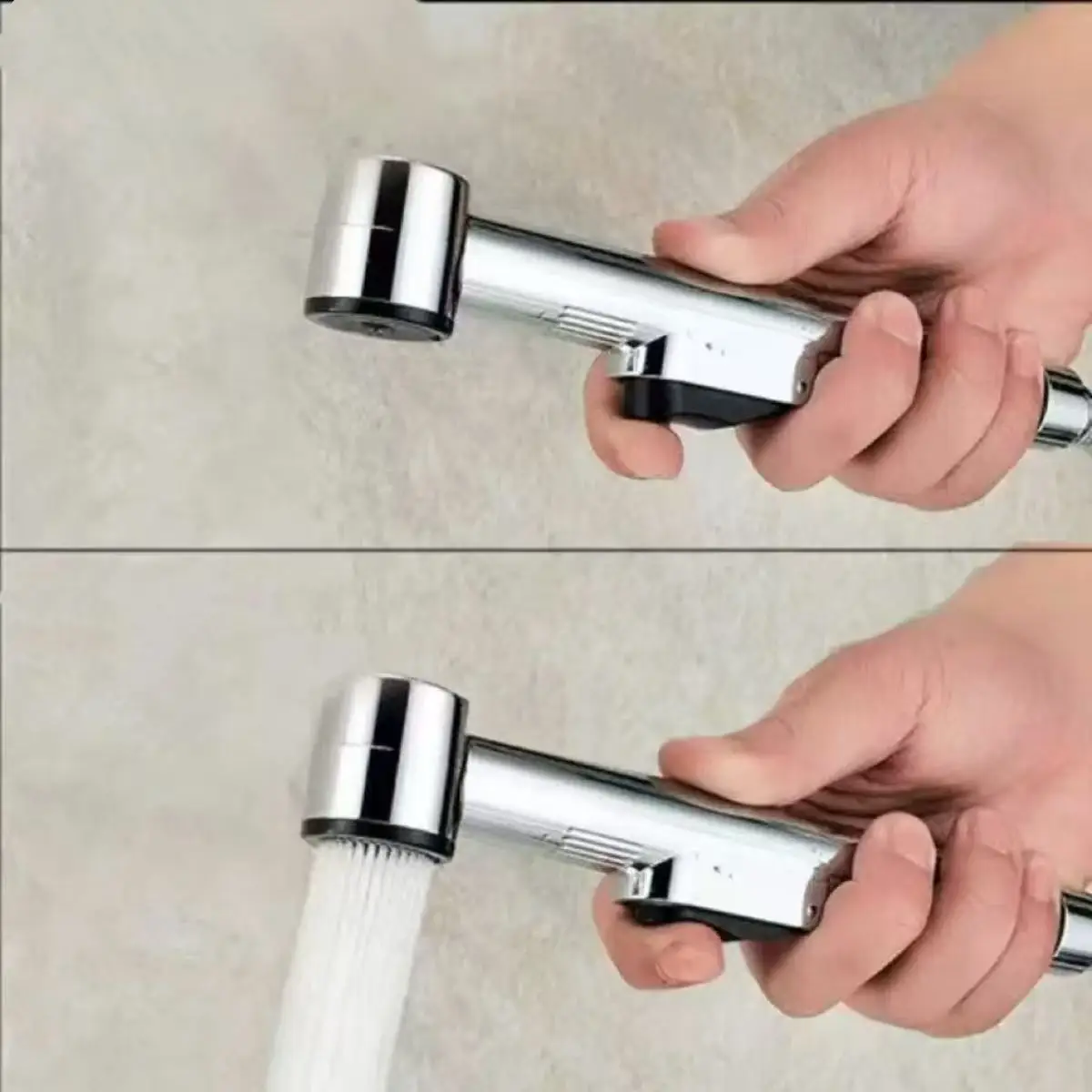 Handheld Hose Spray Shower Head Bidet Kit Stainless Steel Self Cleaning Sprayer Adjustable for Bathroom 3