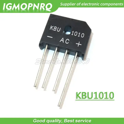 10PCS KBU1010 KBU-1010 10A 1000V diode bridge rectifier IGMOPNRQ