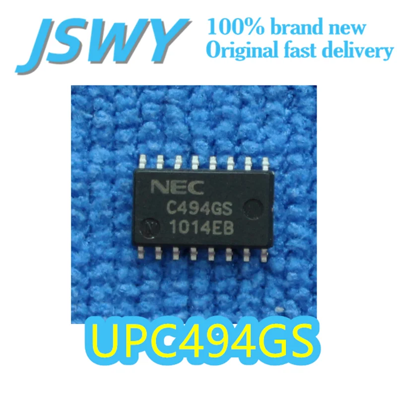 

(5/50 pieces) UPC494GS silk-print C494GS original switching regulator control chip SOP-16 package 300kHz 0.25A fast shipping