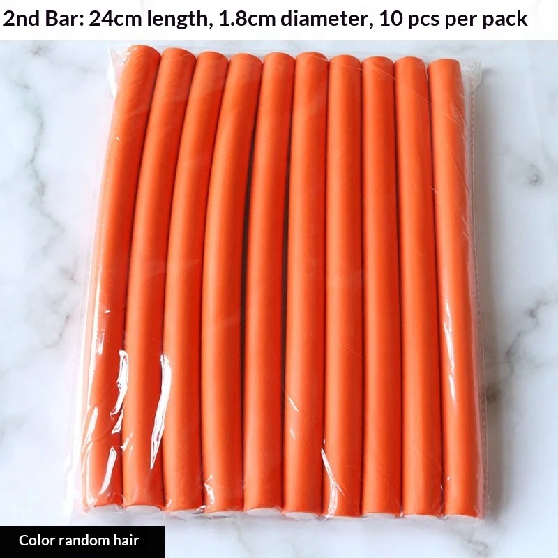 10 Pcs Flexible Hair Curling Rods