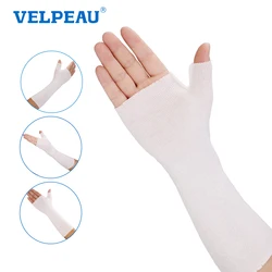 VELPEAU Hand Socks Cotton Stockinette for Skin Protection Under Splints and Reduce Irritation Wrist Compression Sleeves 10 PCS