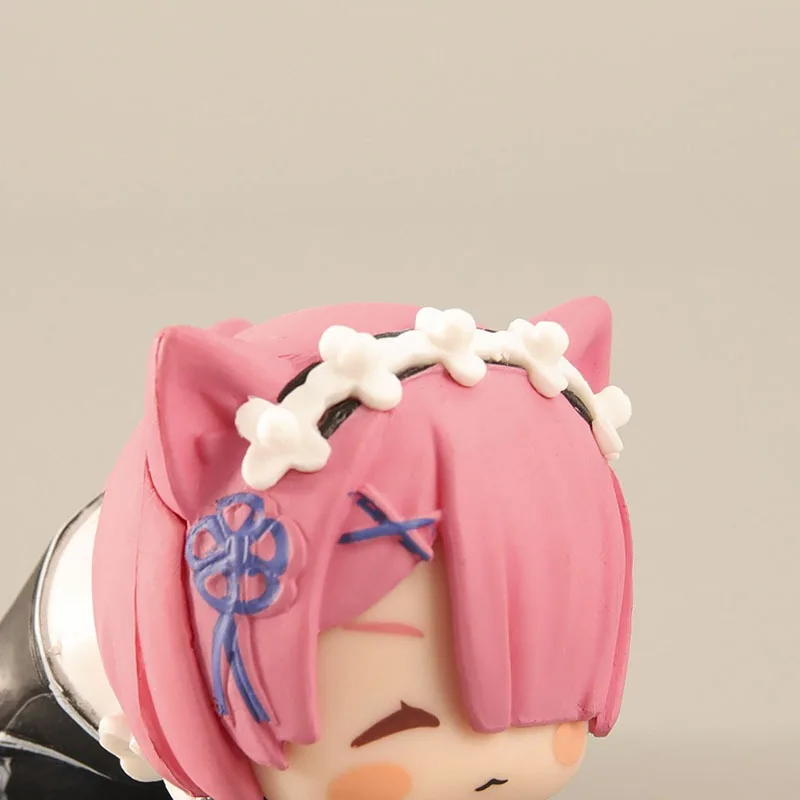 إعادة: صفر كارا هاجيميرو Isekai Seikatsu Rem أنيمي البضائع الكرتون لطيف Q نسخة سطح المكتب سيارة زينة زخرفية هدية عيد