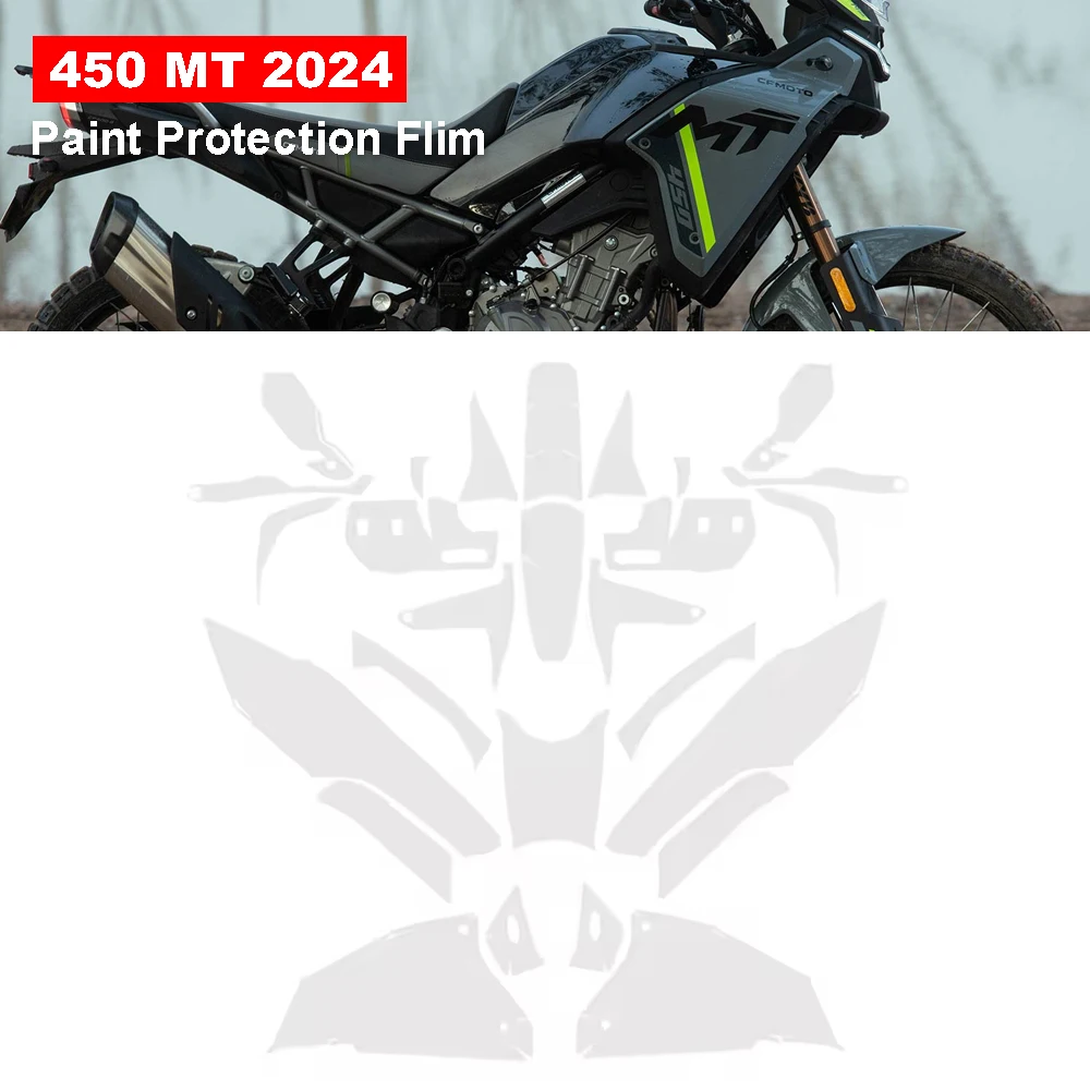 

450 MT PPF TPU Invisible Protection Film For CFMOTO 450MT 2024 Motor Accessories Bodykit Transparent Fairing Protective stickers