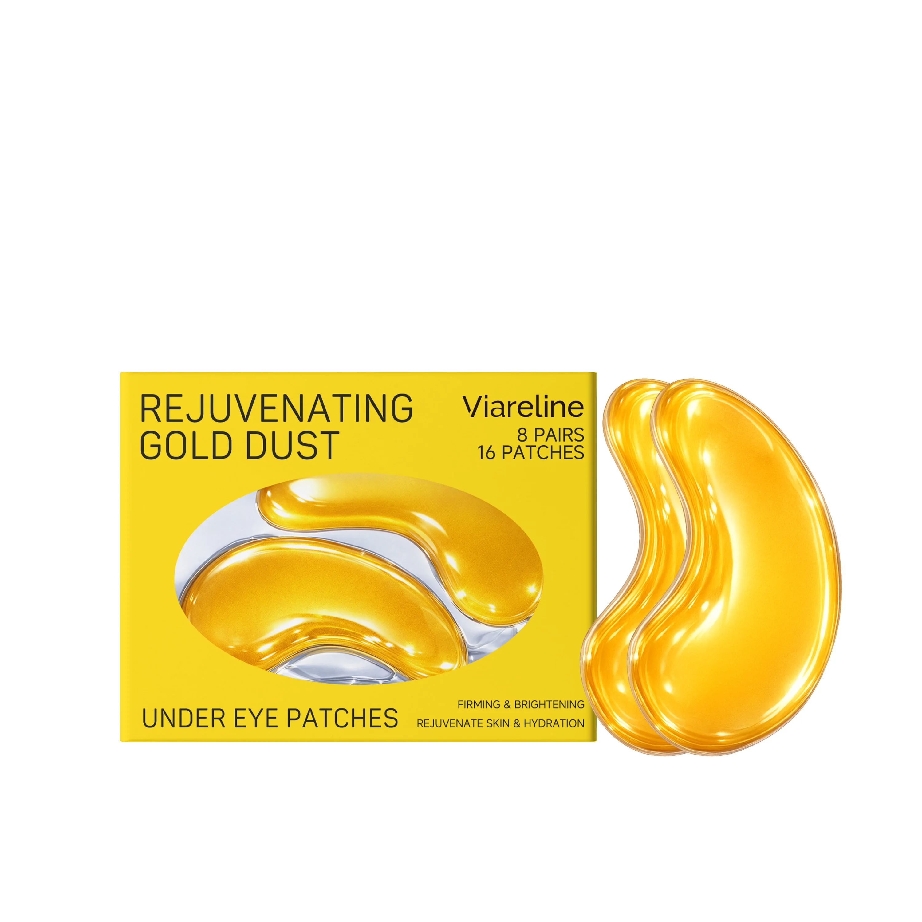 Gold Under Eye Patches Rejuvenating Eye Moisturizing Brightening Reduces Eye Puffiness Softens Fine Lines Comfort Eye Skin Care