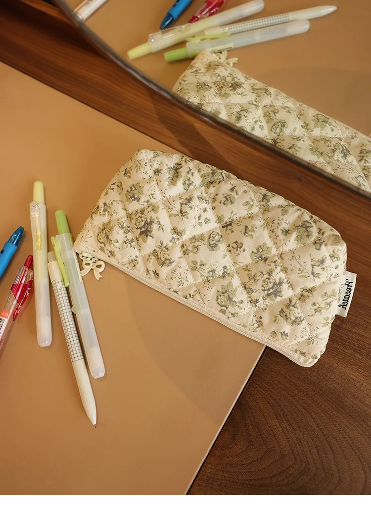 Multifunktionale Stoff-Trompetentasche, Stifttasche, Wenqian-Tasche, tragbare Multifunktions-Augenbrauenstift-Make-up-Pinsel-Make-up-Tasche – Detail 7