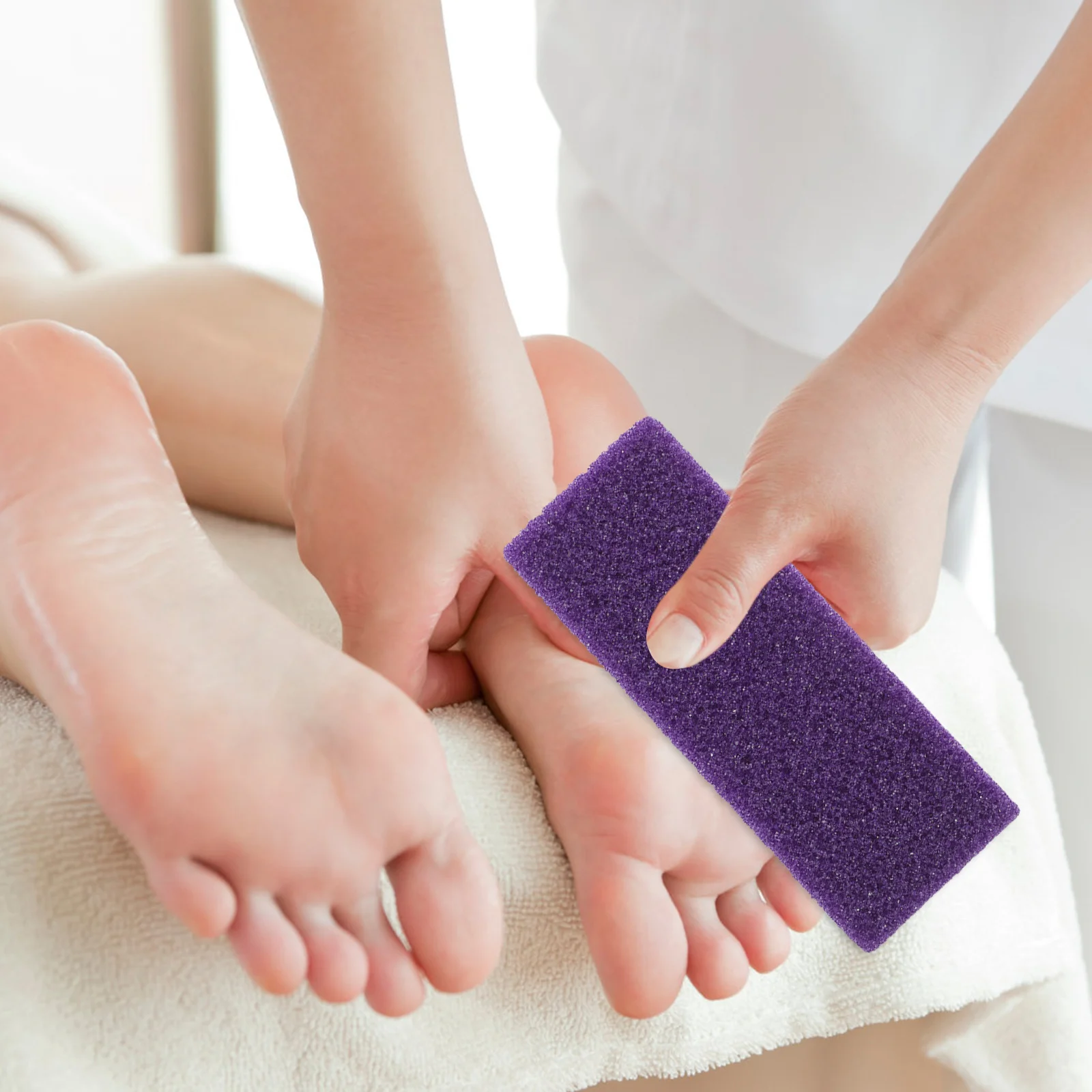 6 قطعة حجر الخفاف القدم الكالس مزيل المحمولة باديكير أداة الصلب الجلد الغسيل مقشر أداة العناية بالقدم خفيفة الوزن للسفر