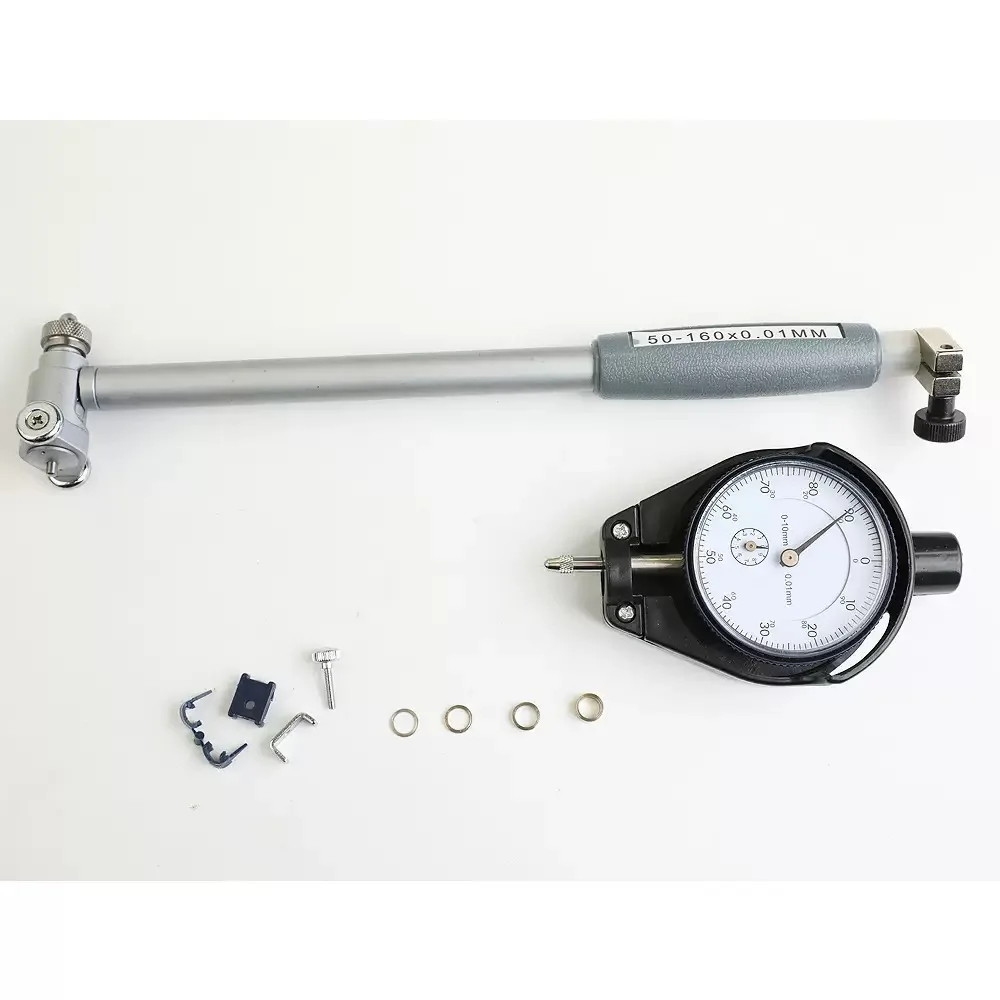 50-160MM0.01mm Engine Cylinder Measuring Test Kit Tool Meter Dial Bore Gauge Indicator Diameter Indicators Precision Red Box