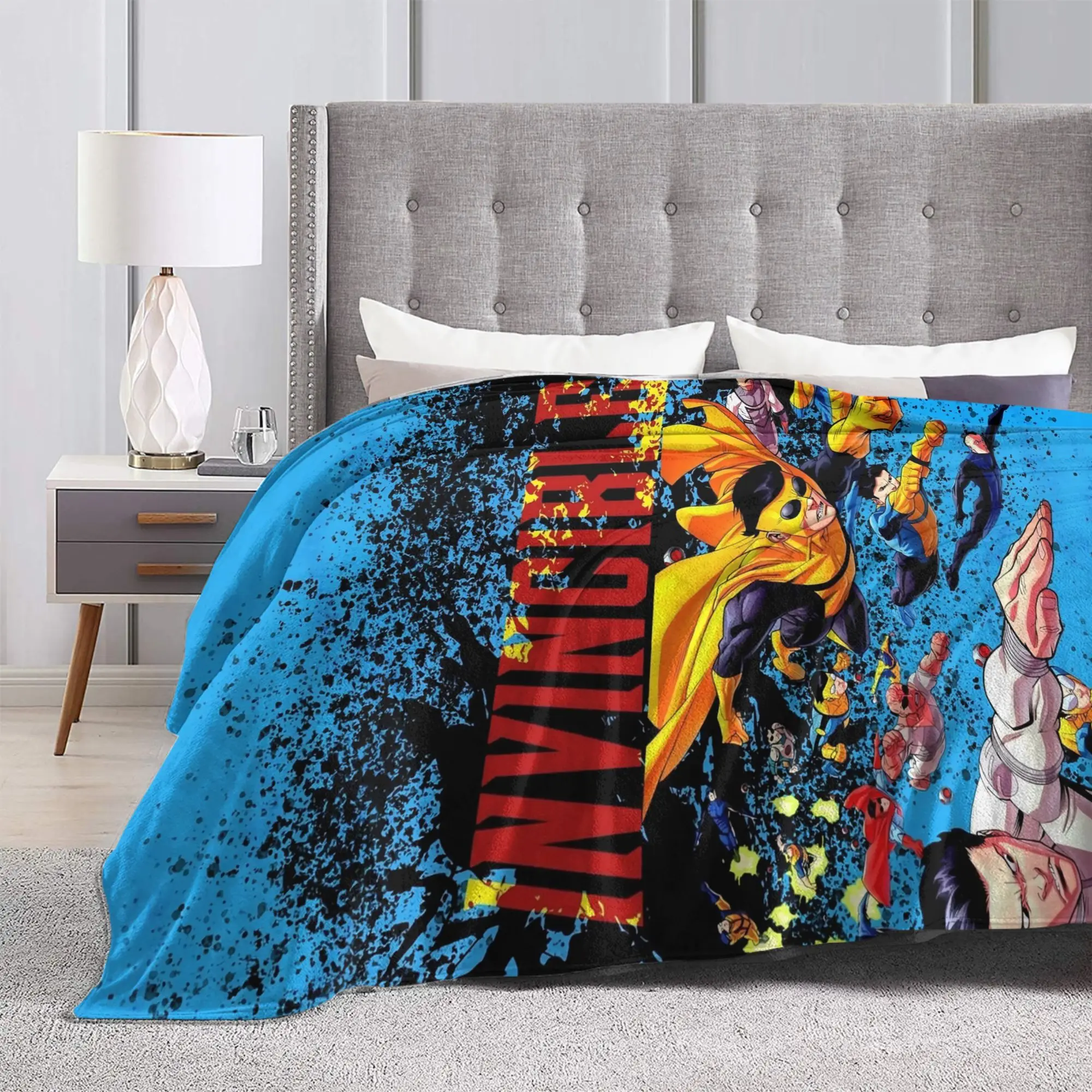 I-Invincible-S Plush Blankets Children  Flannel Throw Blanket For Couch Chair Sofa Bed Super Warm Quality Bedspread Gift