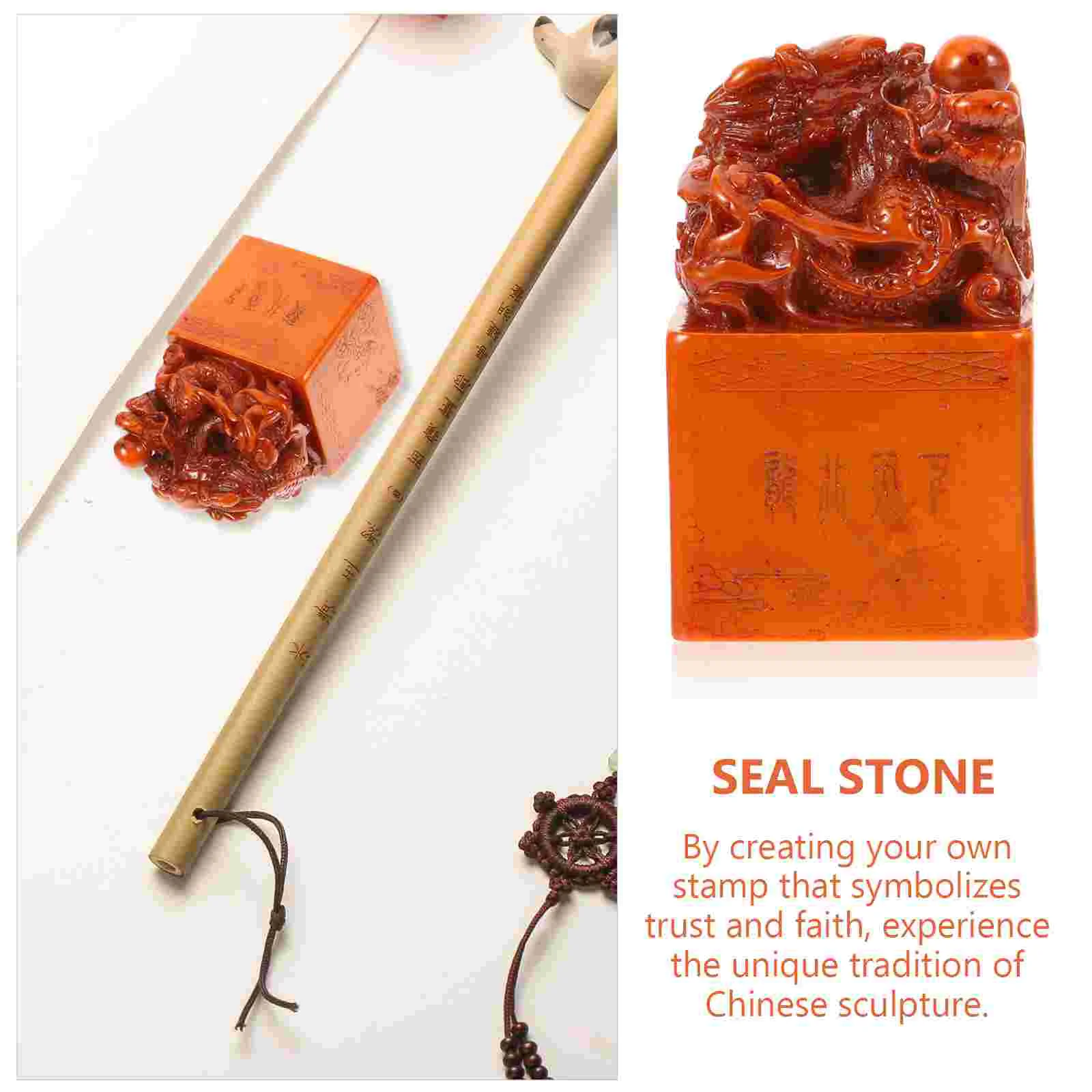 Chinese Seal Stone Blank Stone Stamp for Painting Calligraphy Carved Stamp Carved Stamp Seal