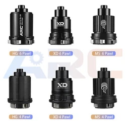 MTB Bike FreeHub HG Micro Spline MS XD XDR 4-6 Pawls 3 Teeth Applicable To MT005/MT006/MT007/MT009/MT039/MT010PRO Free Hub Parts