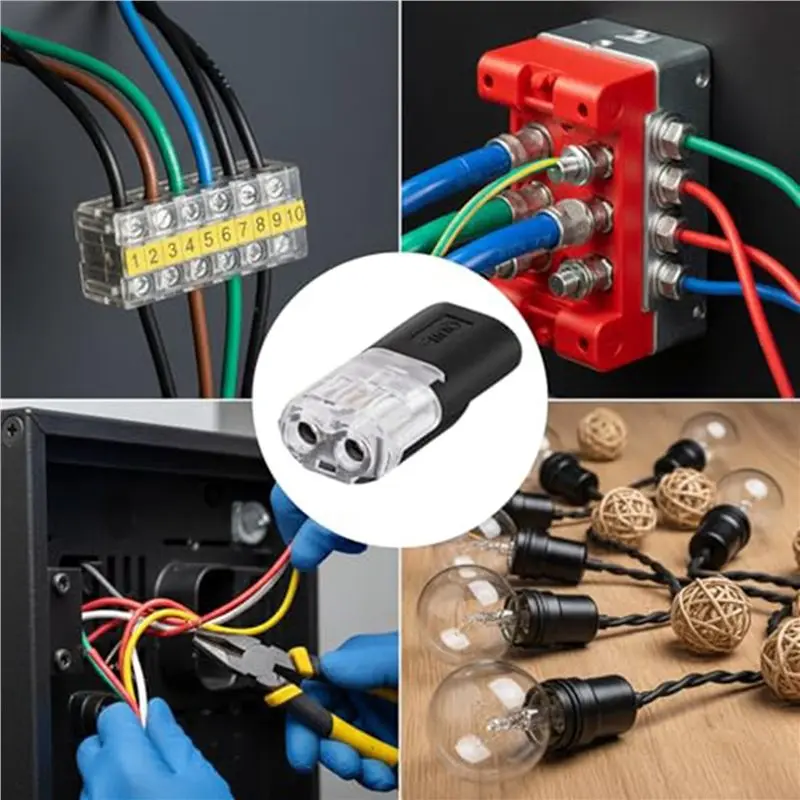 M12K-80 Pcs Low Voltage Wire Connectors,No Stripping Wire Connectors Waterproof Car Wire Connectors 2-Pin For Crimp Terminals