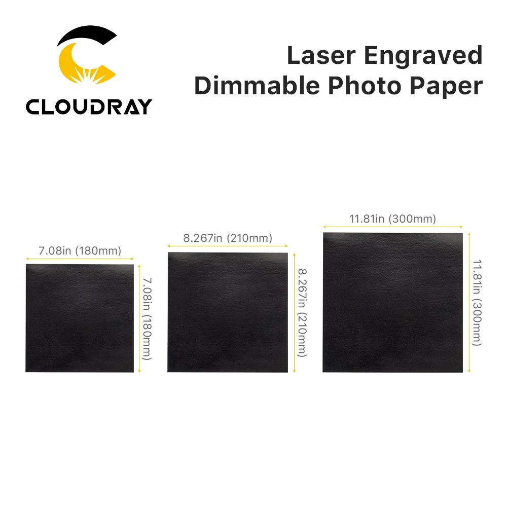 Imagem -06 - Cloudray-papel Fotográfico Regulável Gravado a Laser Adequado para Depuração de Qualidade e Testes de Amostras Gravação a Laser e Máquina de Corte