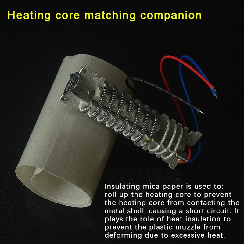 1Pcs Hot Air Duct Mica Insulation Paper Insulation Paper High Temperature Resistant Soft Mica Paper Heat Accessories