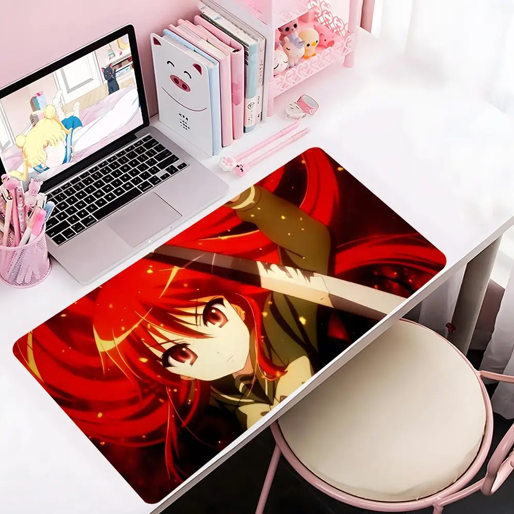 

Коврик для мыши Shakugan no Shana Action Anime, большой игровой коврик с защитой по краям, утолщенный, для компьютерной клавиатуры, стола, рабочего места