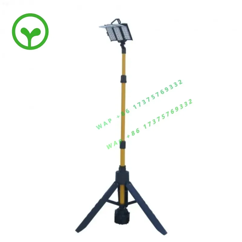 Outdoor portable field lighting tower for emergency rescue sports lighting