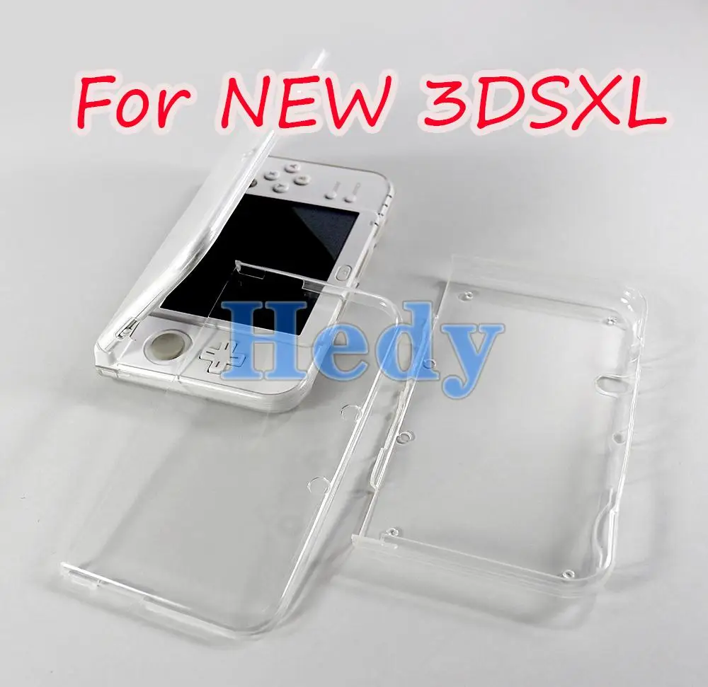 1 комплект для консоли Nintendo New 3DS XL, пластиковый прозрачный кристаллический защитный жесткий чехол из ТПУ, чехол для нового 3DSXL LL