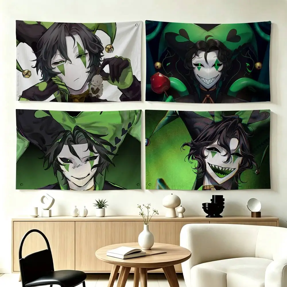 Harlequin F-Freak C-Circus Flags Wall Hanging Tapestry Outdoor Garage Room Decorative flag Background Blanket