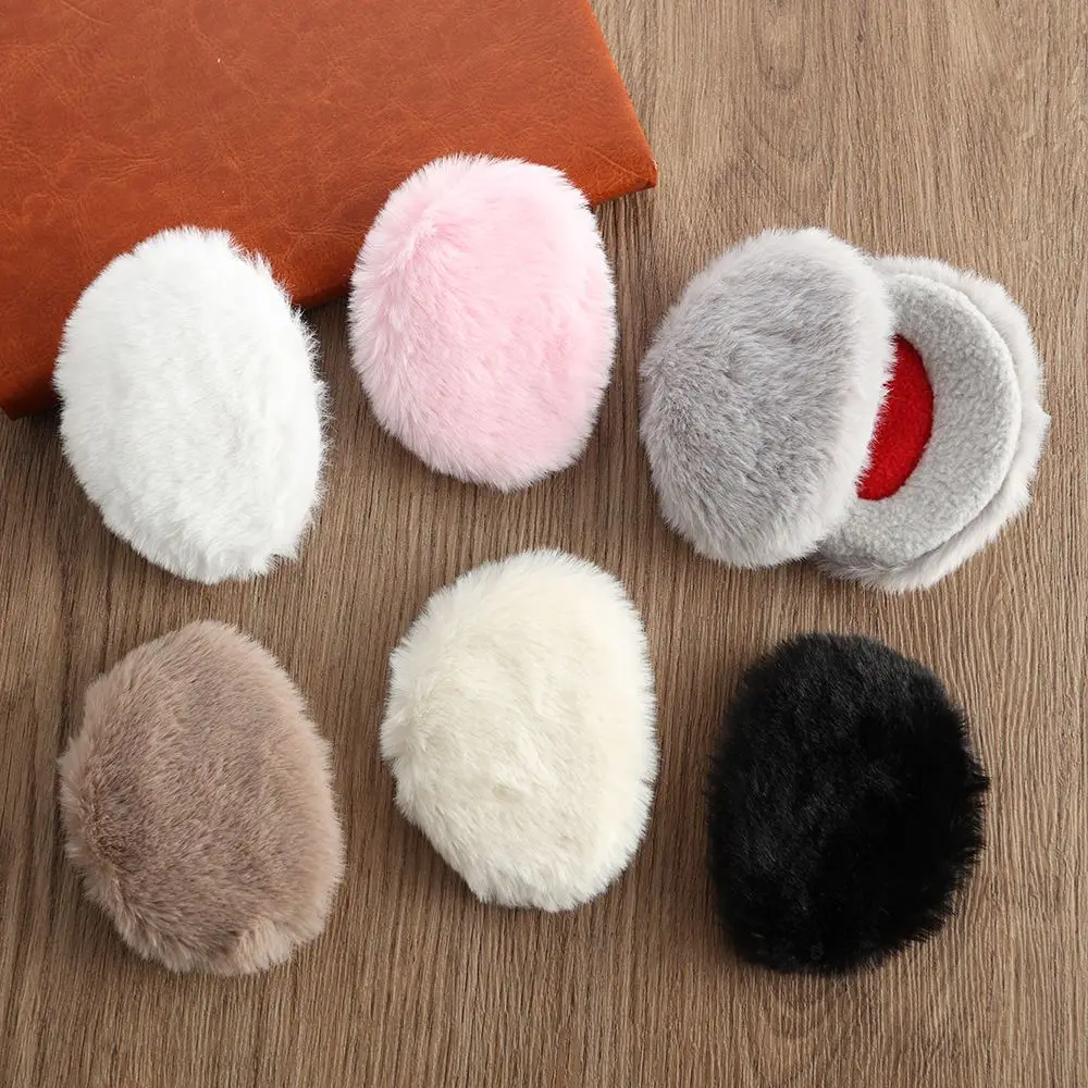 

Windproof Winter Ear Protection Thick Fluffy Fleece Ear Cover Ear Warmers Bandless Ear Muffs