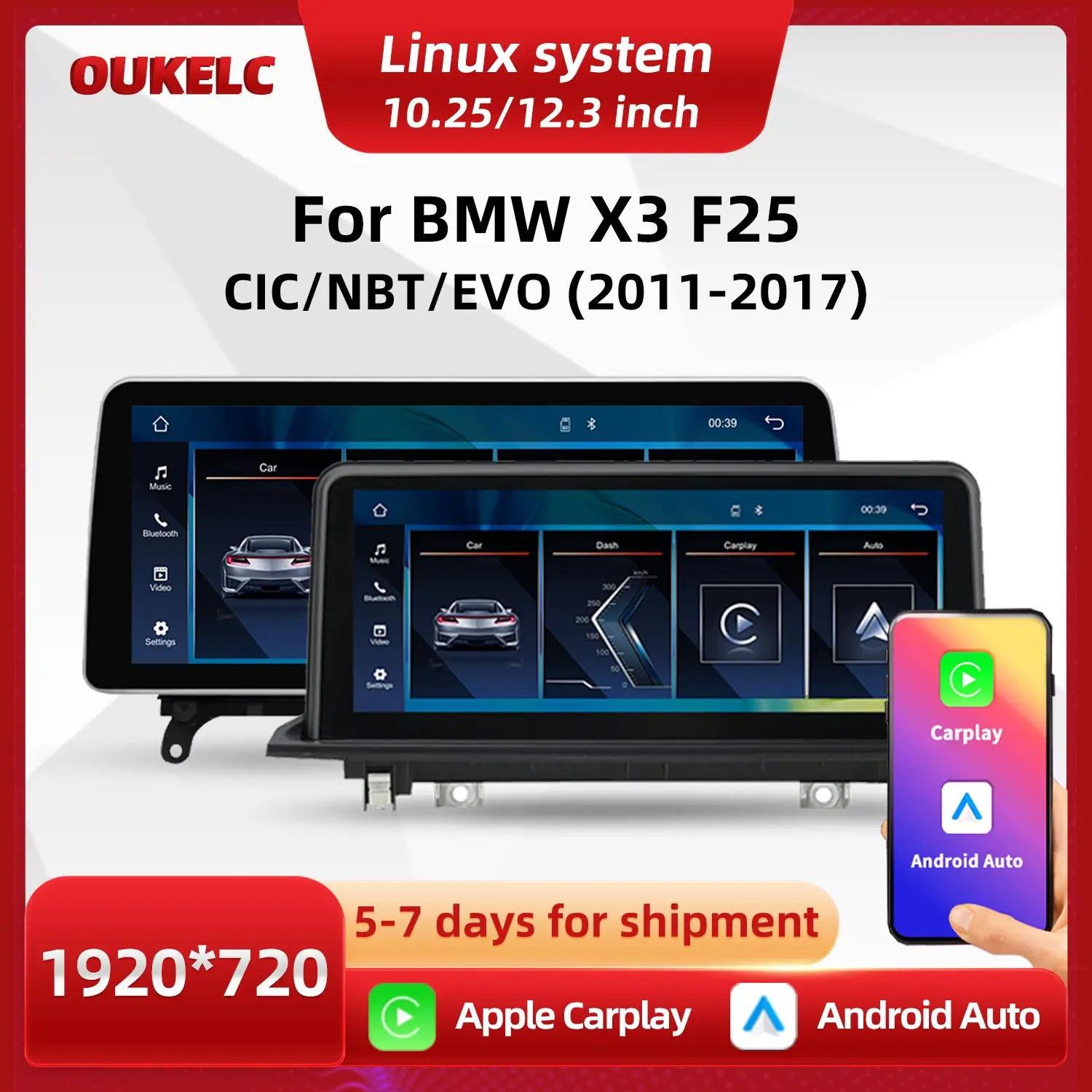 

Обновленный мультимедийный центр для BMW X3 F25 2011-2017 CIC NBT 10,25/12,3 дюйма, монитор CarPlay, автомобильные аксессуары, экран, плеер, авто Искать инструкцию по установке у клиентского сервиса