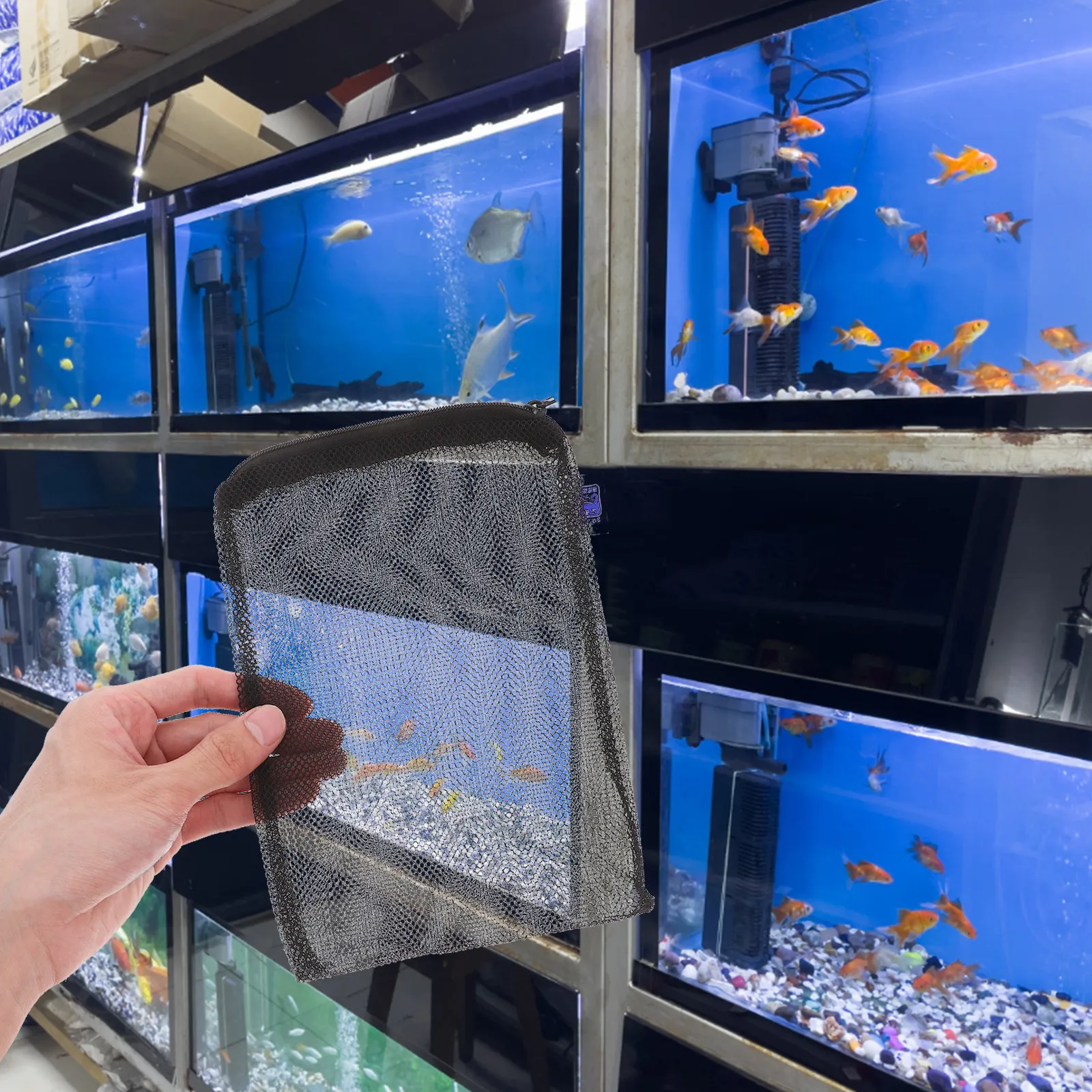 10 قطع أكياس فلاتر شبكية قابلة - مراجعة All Fish In Aquarium وسعره