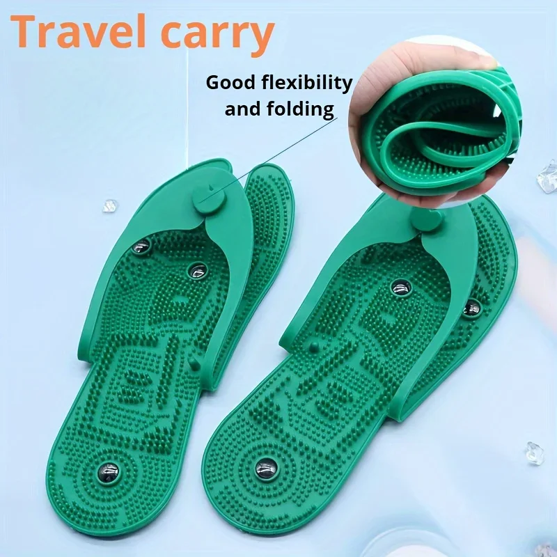 

Reflexology Foot Massager, Acupuncture Massage Slippers Shoes Mat Stress Relief Gifts for Men Women, Relieve Plantar Fasciitis