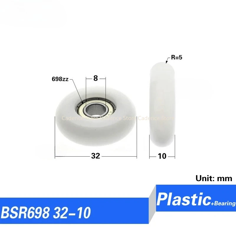 10 قطعة 608zz 698ZZ تحمل المغلفة بوم علبة المدفوعات النقدية الأسطوانة مصراع دش زجاج الباب عجلة الداخلية ضياء. محامل مناسبة من النوع الدائري 8 مم