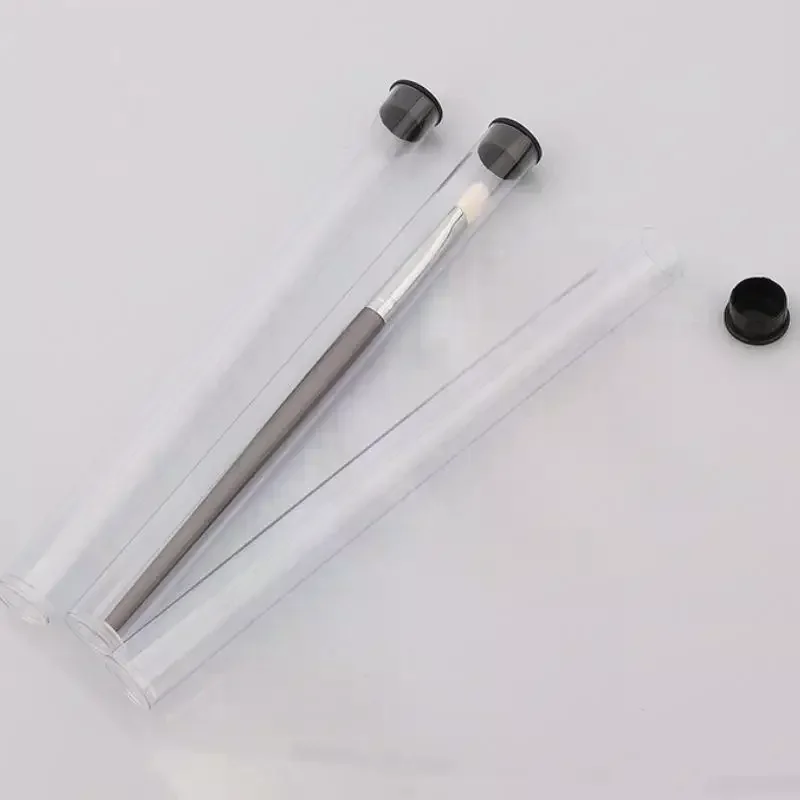 PVC Clear Storage Tube Rotating Pen Holders Makeup Brushes Case Gift Pen Packaging Box Lightweight Cylindrical Tube Container