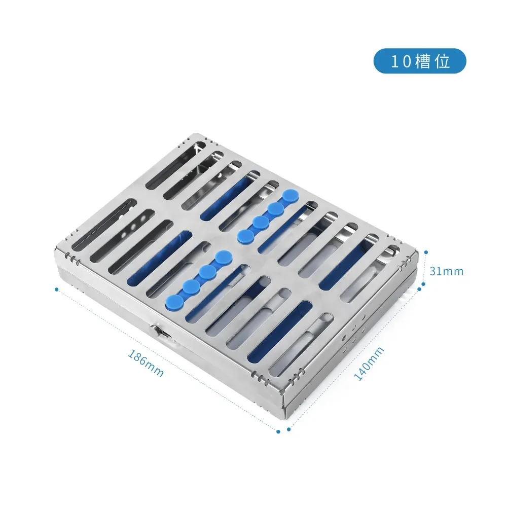 Dental Sterilizing Cassett Surgical Autoclavable Dental Sterilisation Box File Burs Disinfection Tray Dentist Tools view 5