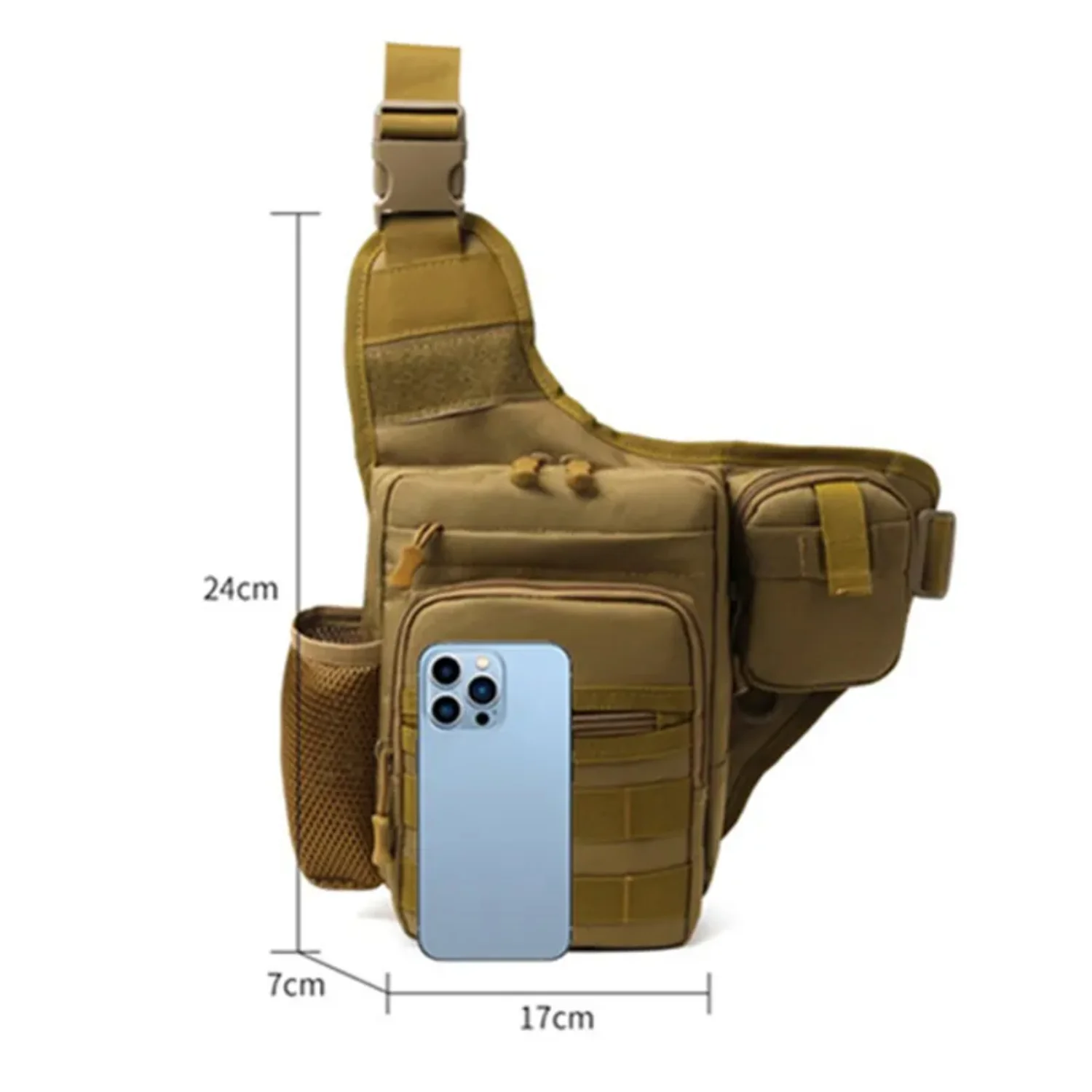 Waterproof Fishing Bags Outdoor Sports Cycling Crossbody Chest Single Backpack Men Travel Climbing Camping Tactical Kettle