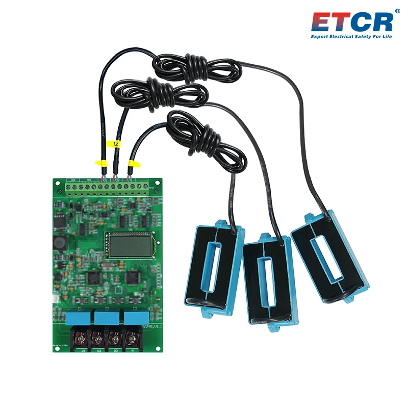 ETCR8340 في الوقت الحقيقي تسرب التيار والجهد على الخط تستر محول الأساسية التأريض المراقبة الحالية 6 قنوات متر