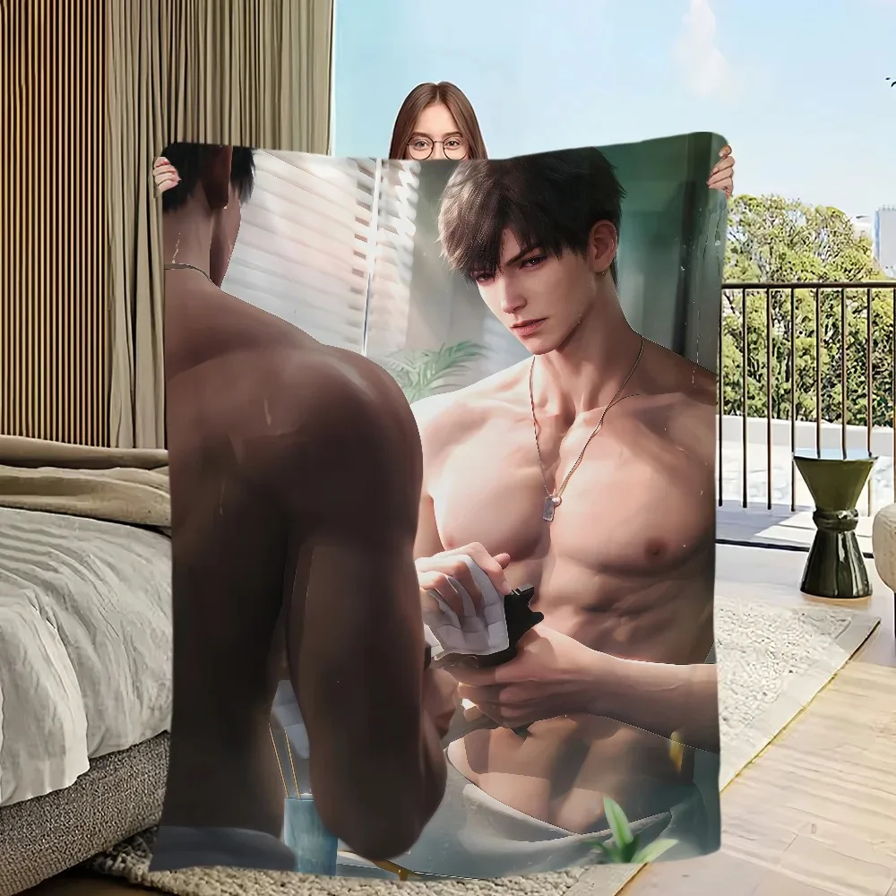 لعبة الحب والمساحة العميقة بطانية الفانيلا الناعمة مريحة لتزيين المنزل غطاء السرير دفء الشتاء بطانية أريكة ناعمة