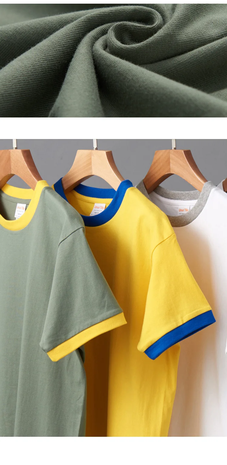 Summer T shirt Men Streetwear Short Sleeve O-neck Male T shirt Men Patchwork Cotton Sport T-shirts For Women Couple Top Tees